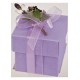 Lilac Silk Square Box with Lid 