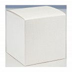 White Silk Square Box  