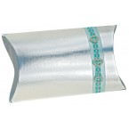 Silver Silk Pillow Box  