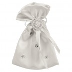 Satin Pouch with Bow  