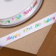 Multicolour 18th Birthday Ribbon - 20mm x 50mt 