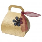 Gold Silk Handbag Box  