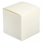 Ivory Silk Square Box  
