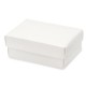 White Silk Rectangle Box with Lid   