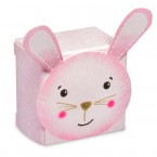 Pink Bunny Square Box 