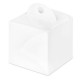 Glossy White Square Box 