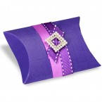 Purple Silk Pillow Box 