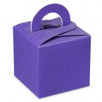 Lilac Silk Square Box with Handle 