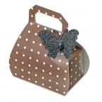 Brown/Ivory Dotty Handbag Box 